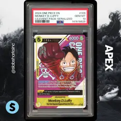 2024 ONE PIECE #OP07-109 MONKEY D. LUFFY CS EVENT PACK SERIALIZED /1000 PSA 10 - Image 1