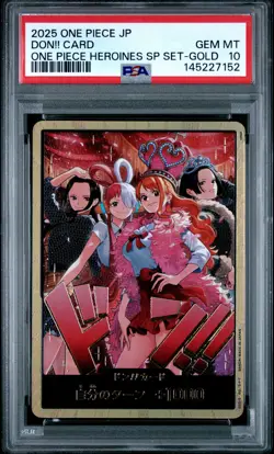 2025 ONE PIECE JAPANESE ONE PIECE HEROINES SPECIAL SET GOLD DON!! CARD PSA 10 - Image 1