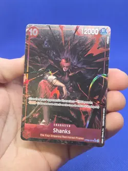 One Piece Emperors in the New World Shanks OP09-004 Alternate Alt Art Super Rare - Image 2