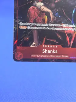 One Piece Emperors in the New World Shanks OP09-004 Alternate Alt Art Super Rare - Image 5