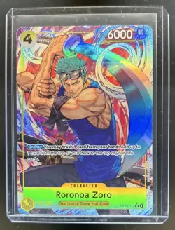 2026 One Piece Adventure on Kami's Island Roronoa Zoro Super Rare #OP15-113 - Image 1