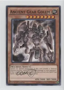 Ancient Gear Golem 1st Ed. YuGiOh Machine Reactor Structure Deck #SR03-EN005 - Image 1
