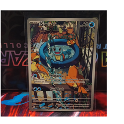 Pokemon TCG Squirtle Illustration Rare Holo Card 148/142 Sv07 Stellar Crown - Image 1