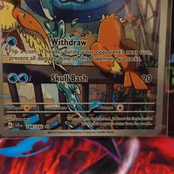 Pokemon TCG Squirtle Illustration Rare Holo Card 148/142 Sv07 Stellar Crown - Image 3
