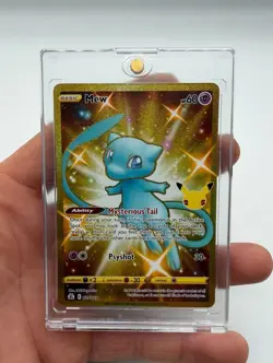 Pokemon Celebrations Mew Gold Rare 025/025 Trading Card - Image 1