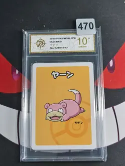2019 Pokemon Rookidee Playing Card Japanese Old Maid -P gold 10 - Image 1