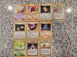 1st Edition Pokemon Card Lot x10 Team Rocket WOTC Vintage 1999-200 - Image 1