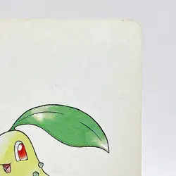 Chikorita Pokemon #152B Playing Card Gold Poker Pichu Nintendo Japanese Vintage - Image 3