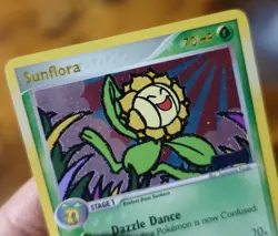 Sunflora 16/115 Reverse Holo Unseen Forces Incomplete Foil Error Pokemon Card LP - Image 3