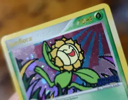 Sunflora 16/115 Reverse Holo Unseen Forces Incomplete Foil Error Pokemon Card LP - Image 4