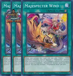 Yugioh! 3x Majespecter Wind MP25-EN321 Common 1st Ed NM - Image 1