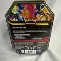 Pokemon Trading Card Game Mega Charizard Metal Tin - Charizard X/Y EX - Image 2