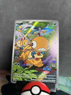 Pokemon Scraggy TCG Illustration Rare Holo Card SV White Flare 138/086 - Image 1