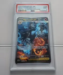 Mega Charizard X ex 125/094 Phantasmal Flames POKEMON CARD PSA 9 FAST SHIPPING - Image 1