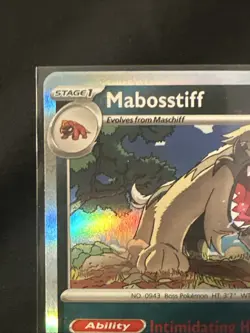 Mabosstiff 63/91 Reverse Holo NM Scarlet & Violet Paldean Fates Pokemon Card TCG - Image 3