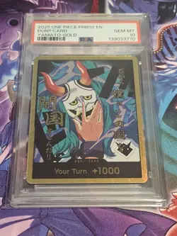 PSA 10 Yamato Gold DON Card PRB02 One Piece Premium Booster - Image 1