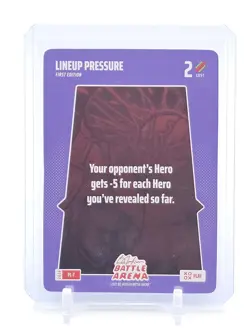 2025 BO JACKSON BATTLE ARENA LINEUP PRESSURE 1ST ED #PL-7 PLAY CARD Q3735 - Image 1
