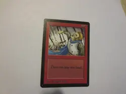MTG STONE RAIN CARD - Image 1