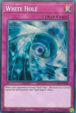 LCKC-EN102 WHITE HOLE SECRET RARE 1ST EDITION NEAR MINT YuGiOh TCG - Image 1