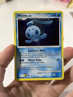 Pokemon Phione 12/100 Majestic Dawn Holo Rare Basic HP60 2008 TCG Card - Image 1