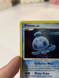Pokemon Phione 12/100 Majestic Dawn Holo Rare Basic HP60 2008 TCG Card - Image 3