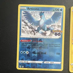 Pokemon TCG Zapdos Holo Rare Card 029/078 Pokemon Go 2022 & Articuno 024/078 NM - Image 5