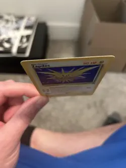 Zapdos Holo Rare 15/62 Fossil English 1999 HP80 Mitsuhiro Arita Pokemon Card - Image 3