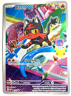 Pokemon Litten Black Star Promo! + FREE extra Rare card! - Image 1