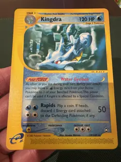 Pokemon TCG Kingdra Aquapolis 19/147 Regular Card - Image 2