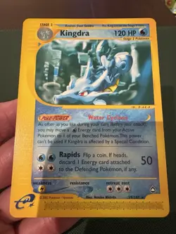 Pokemon TCG Kingdra Aquapolis 19/147 Regular Card - Image 3