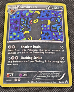 Pokemon TCG Umbreon Black White Holo Card BW93 Black Star Promo MP -- H1 - Image 2