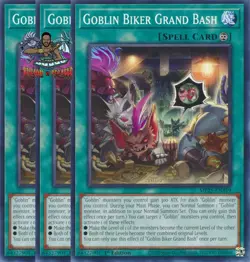Yugioh! 3x Goblin Biker Grand Bash MP25-EN319 Common 1st Ed NM - Image 1