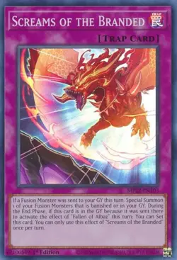 MP22-EN103 Screams of the Branded Super Rare 1st Edition Near Mint YuGiOh TCG - Image 1