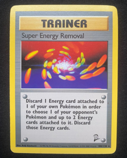 Pokemon - Super Energy Removal - Non Holo - 108/130 - Base Set 2 Rare Card LP/MP - Image 1