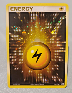 Pokemon Card - Lightning Energy Emerald 104/106 Reverse Holo LP / NM - Image 1