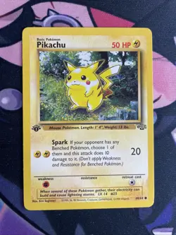 Pokemon Jungle 1st Edition Pikachu 60/64 Red Cheeks - Image 1