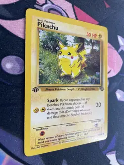 Pokemon Jungle 1st Edition Pikachu 60/64 Red Cheeks - Image 2