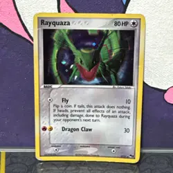 Pokemon TCG Rayquaza Holo Rare 3/17 POP Series 1 - DMG - Image 1