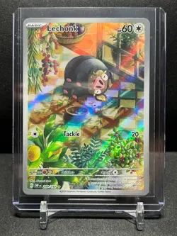 Lechonk 209/197 IR Illustration Rare Holo Pokemon 2023 Obsidian Flames NM - Image 1