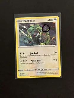 Rayquaza SWSH029 Pokemon SWSH Black Star Promo Cosmos Holo Crown Zenith SWIRL F - Image 1