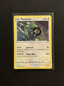 Rayquaza SWSH029 Pokemon SWSH Black Star Promo Cosmos Holo Crown Zenith SWIRL D - Image 1