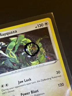Rayquaza SWSH029 Pokemon SWSH Black Star Promo Cosmos Holo Crown Zenith SWIRL D - Image 2