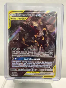 POKEMON Umbreon & Darkrai GX Tag Team Sun & Moon Promo SM241 Sm Holo TCG - Image 1