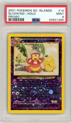Pokemon Slowking Southern Islands 14/18 Reverse Holo PSA 9 Mint - Image 1