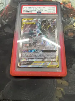 Garchomp & Giratina GX Psa 10 Gem Mint 2019 Sm193 Tag Team FA w/ Slab Guard - Image 2
