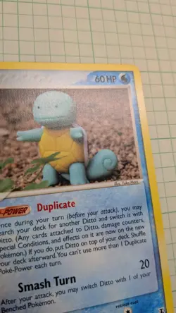 Pokemon TCG Ditto (Squirtle) EX Delta Species 40/113 NM - Image 3