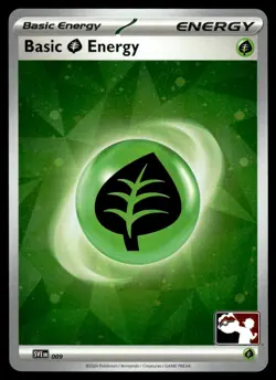 2025 Stamped Prize Pack Series 7 Basic Grass Energy #SVE 009 Near Mint Holo - Image 1