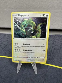 Rayquaza SWSH029 Cosmos Holo Swirl Pokemon TCG Black Star Promo - Image 1