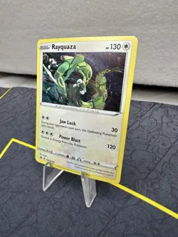 Rayquaza SWSH029 Cosmos Holo Swirl Pokemon TCG Black Star Promo - Image 2