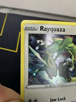 Rayquaza SWSH029 Cosmos Holo Swirl Pokemon TCG Black Star Promo - Image 5
